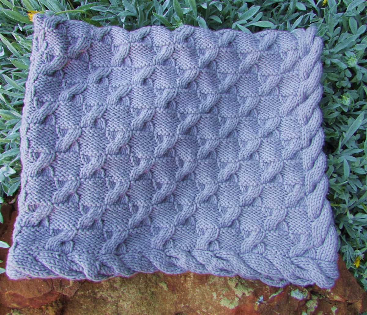 Bubble blanket knitting pattern