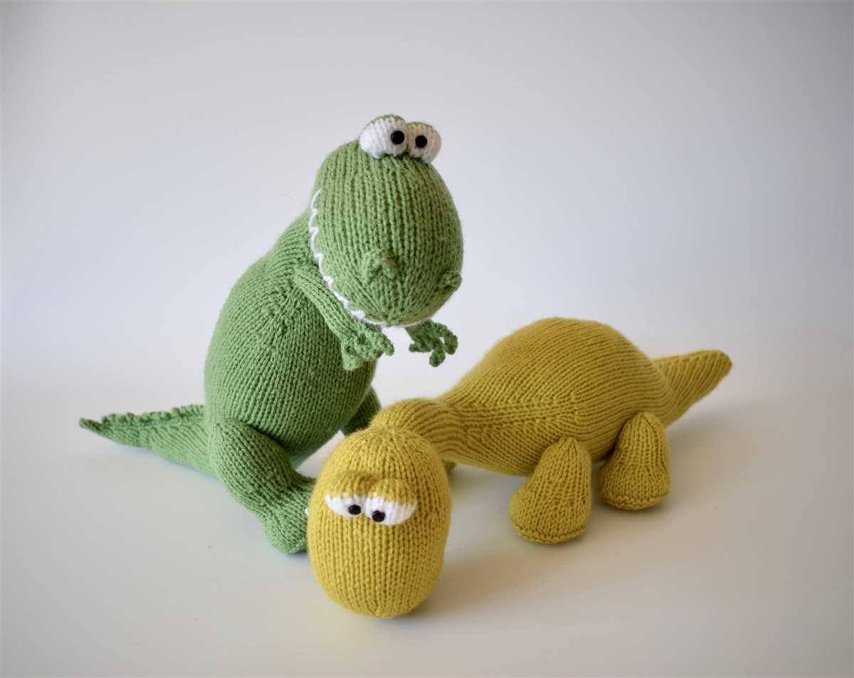 Mini dinosaur knitting pattern free