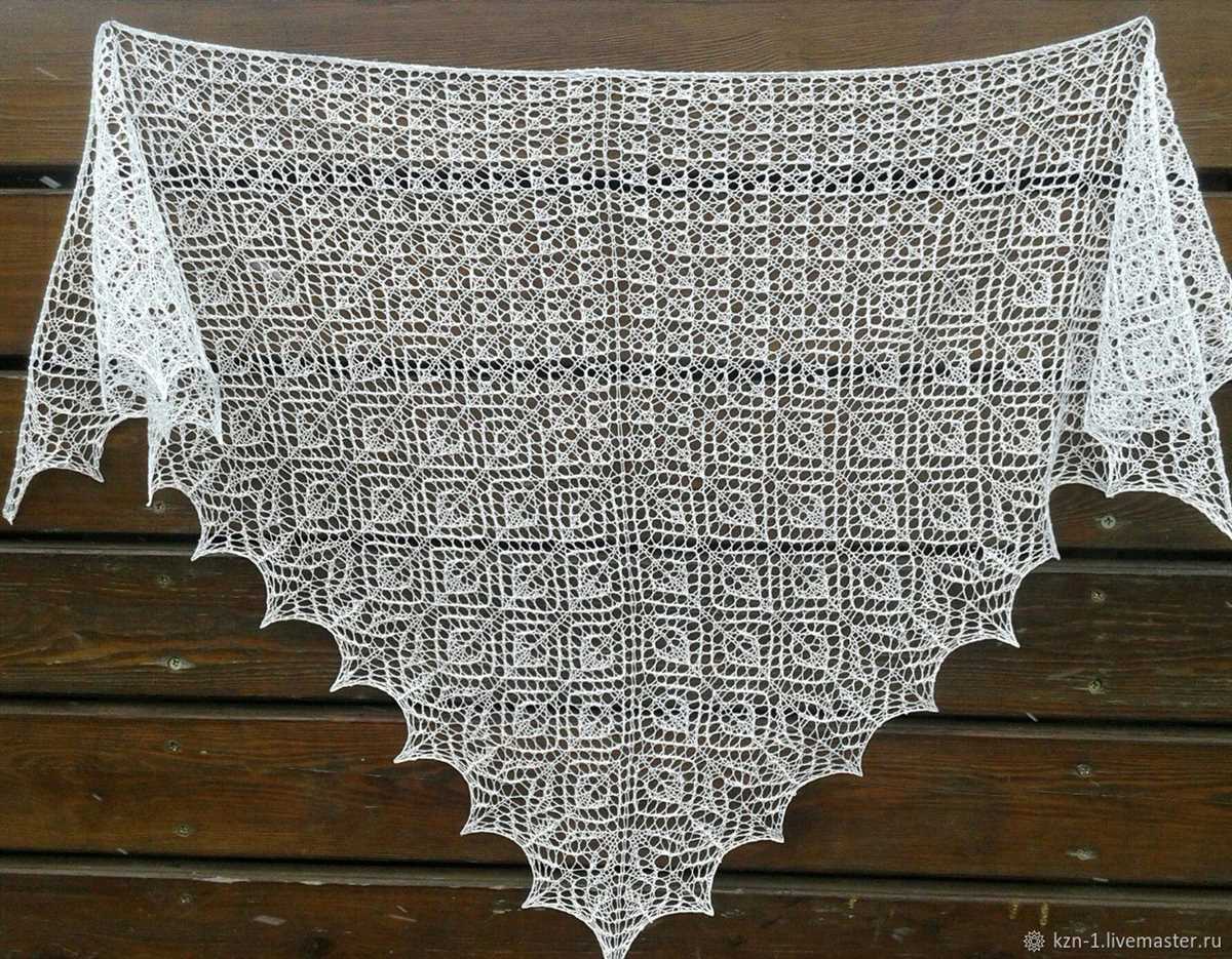 Chunky knit triangle shawl pattern