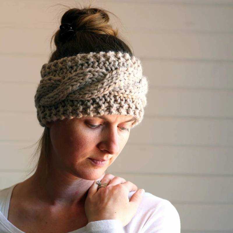 Knit turban headband pattern free