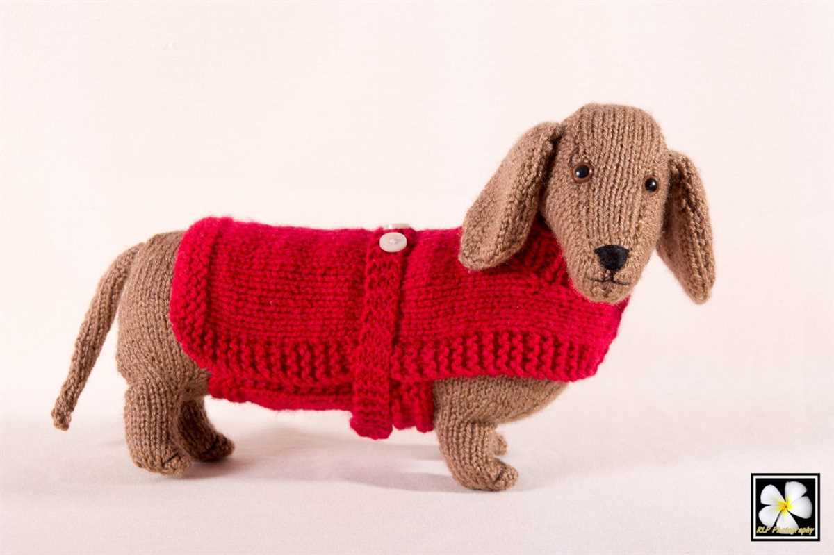 Dog sweater loom knitting pattern