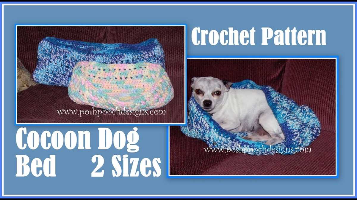 Dog bed knitting pattern