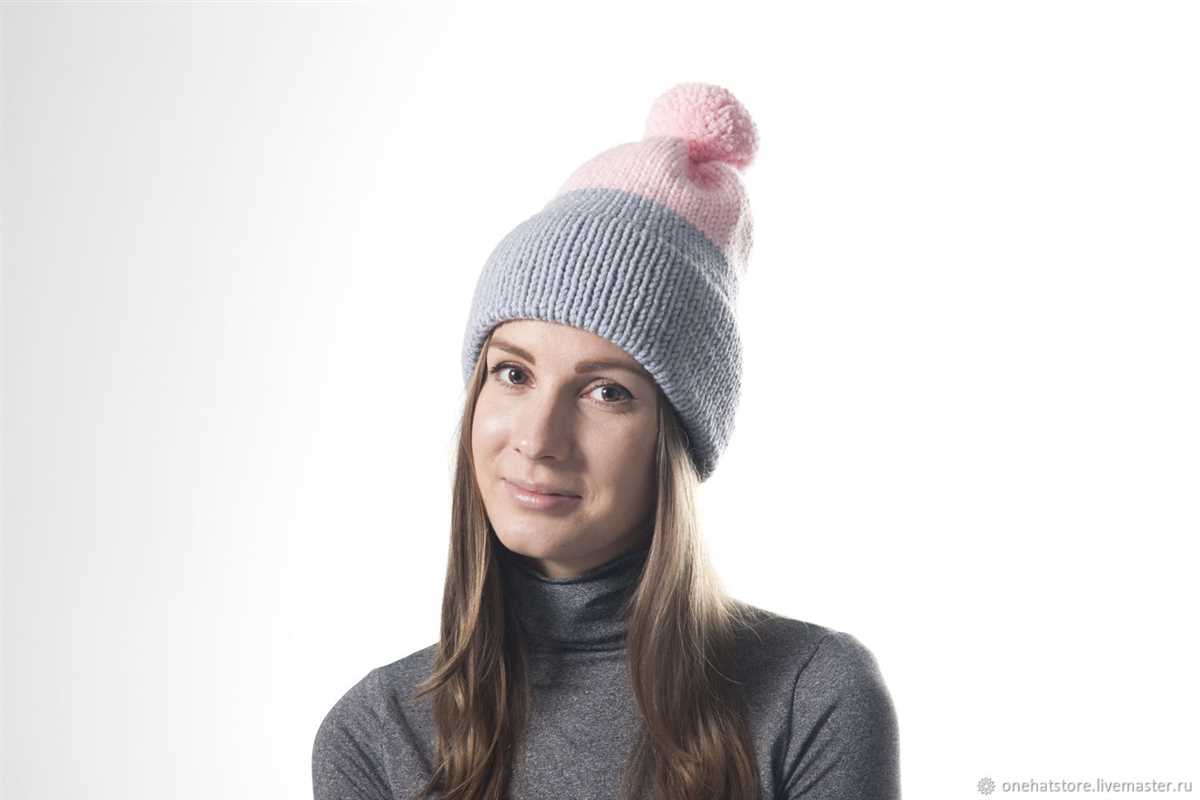 Double brim beanie knitting pattern