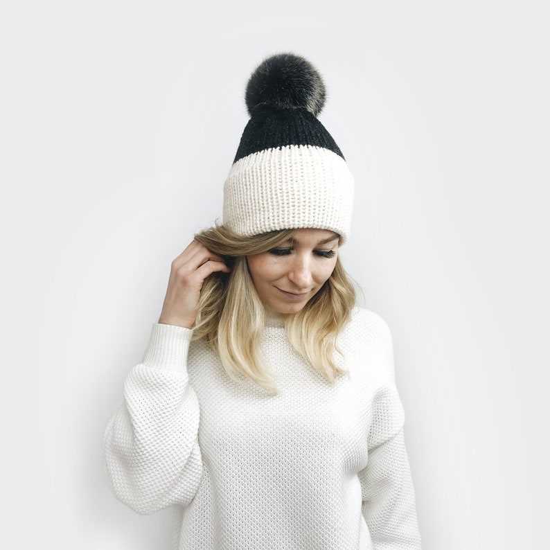 Double brim beanie knitting pattern