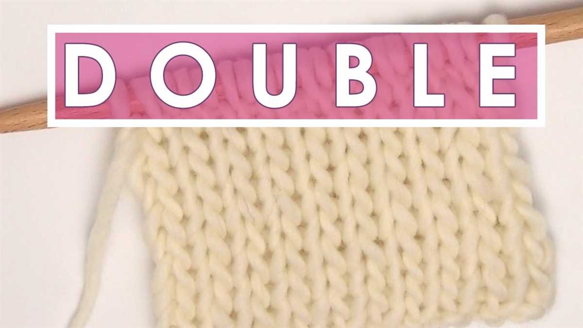 Double moss stitch knit hat pattern