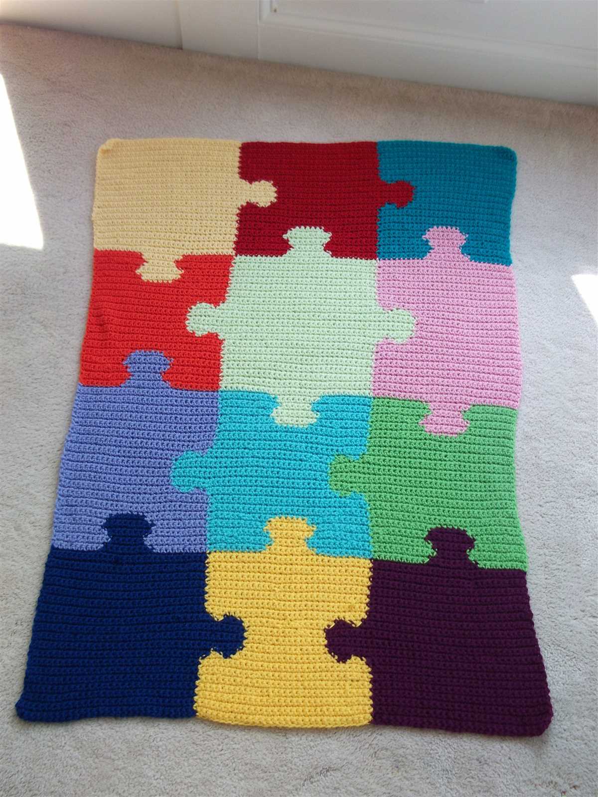 Double knit blanket pattern free
