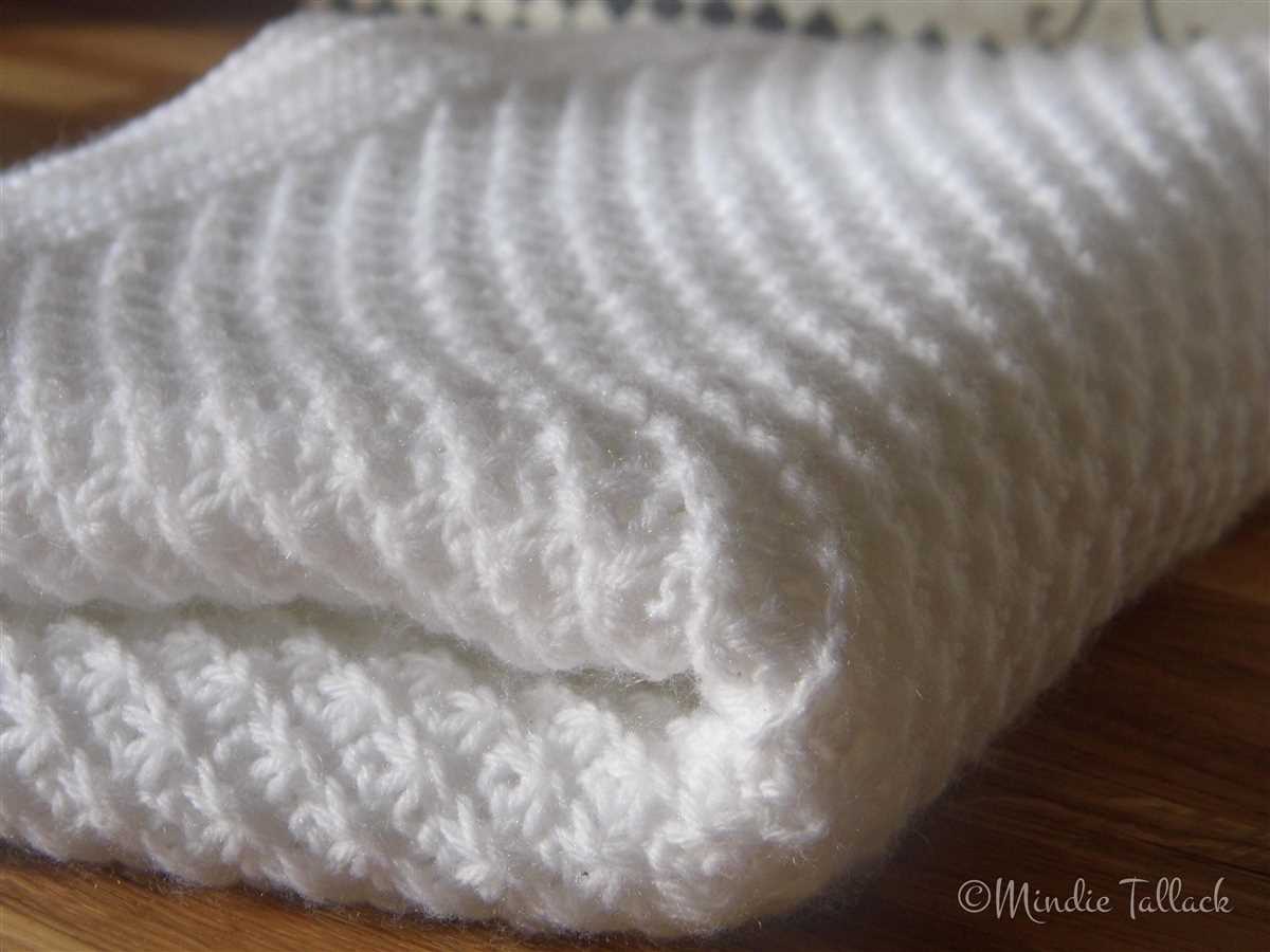 Double knit blanket pattern free