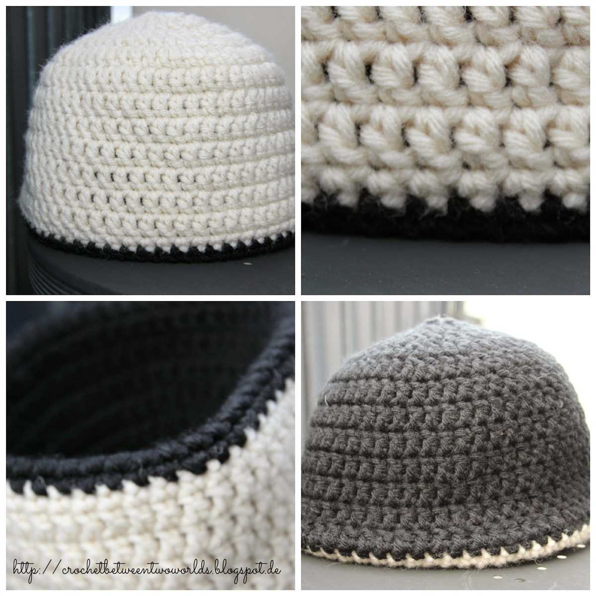 Double layer reversible knit hat pattern