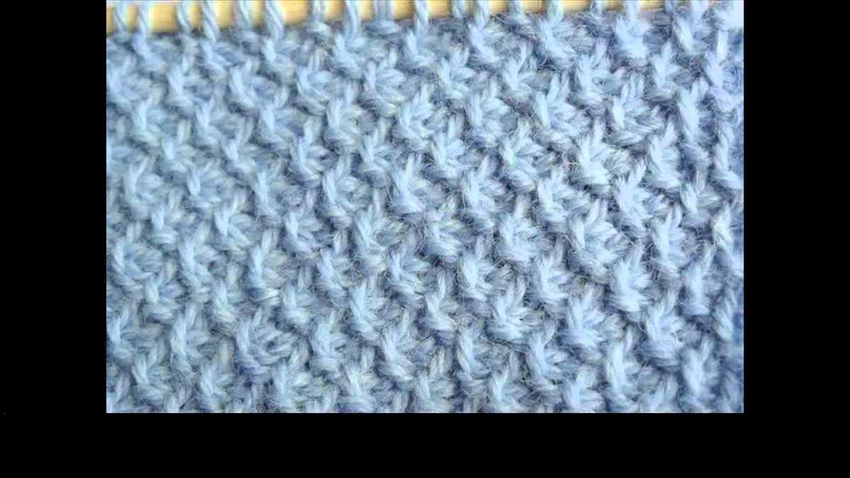 Double moss stitch knit hat pattern