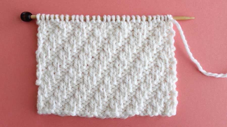 Double sided scarf knitting pattern