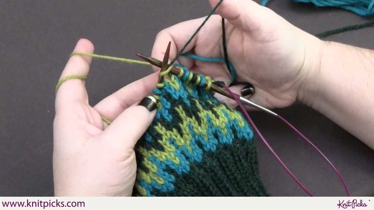 Double stranded knitting patterns