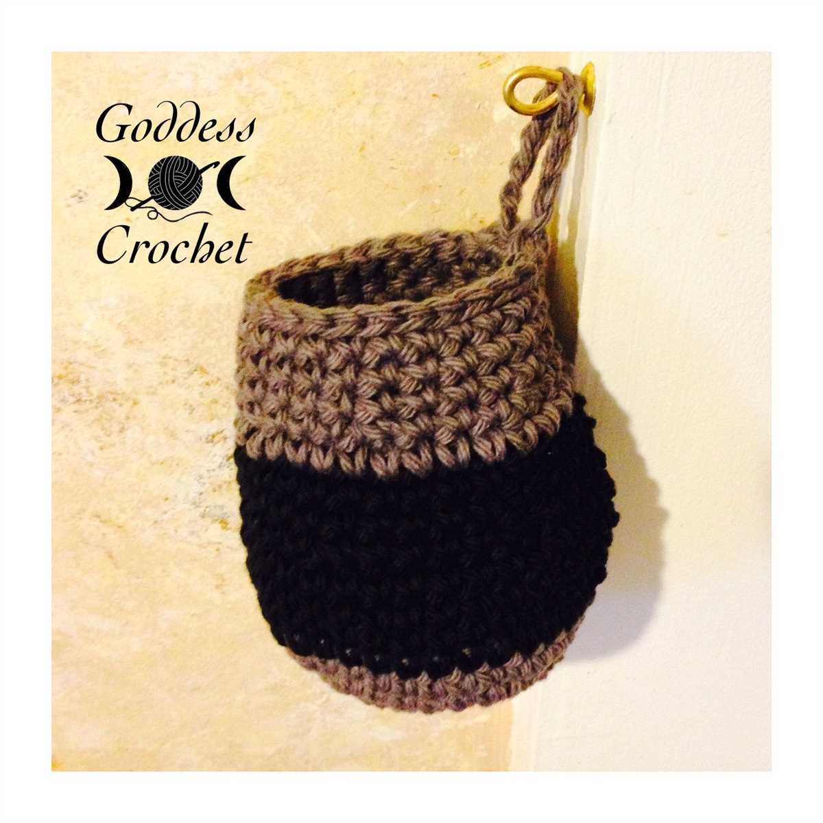 Hanging basket knitting pattern