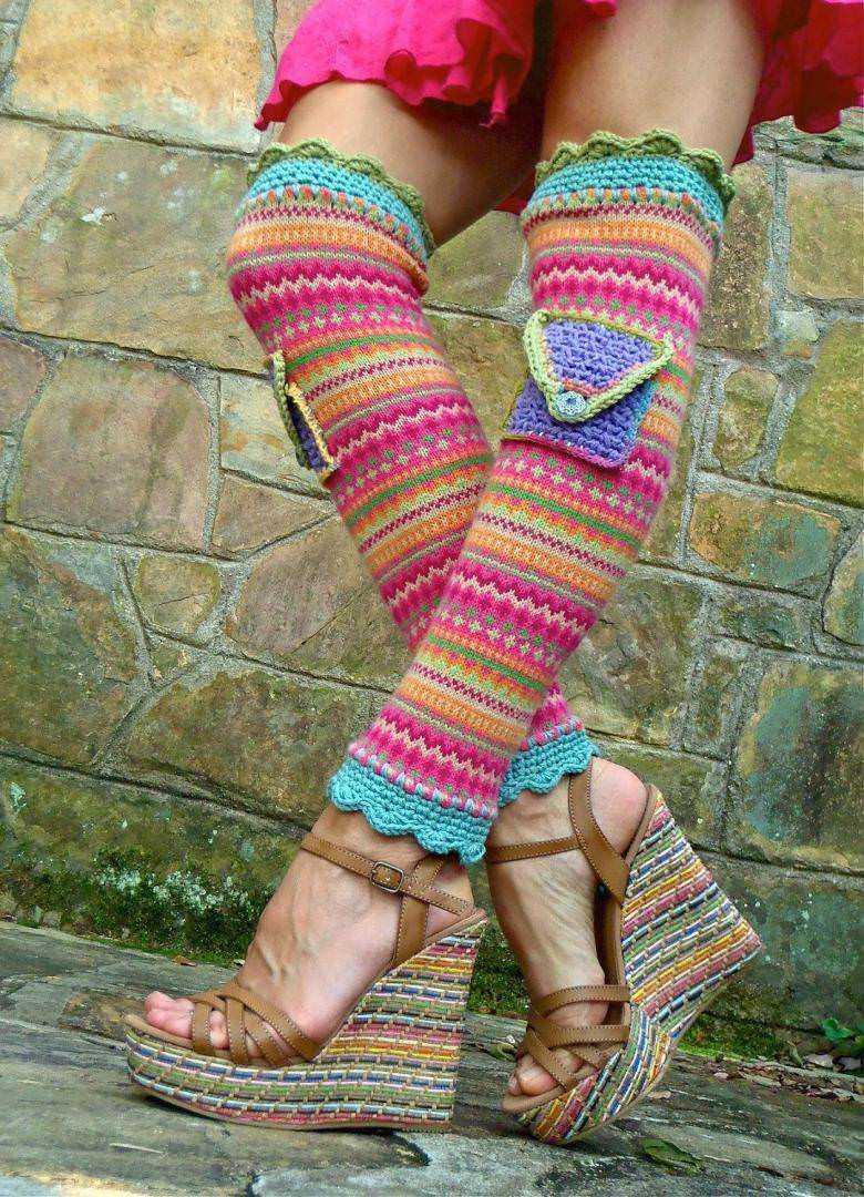 Flared leg warmers knitting pattern