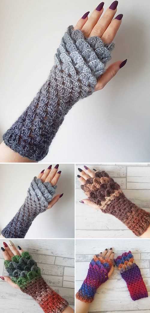 Dragon scale gloves knitting pattern free