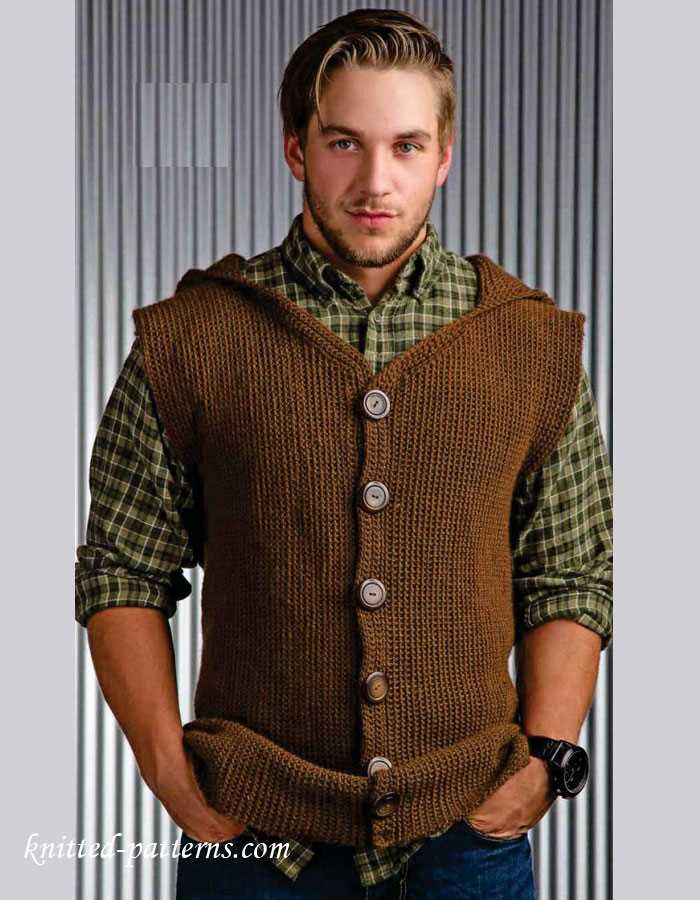 Mens knitted vest pattern