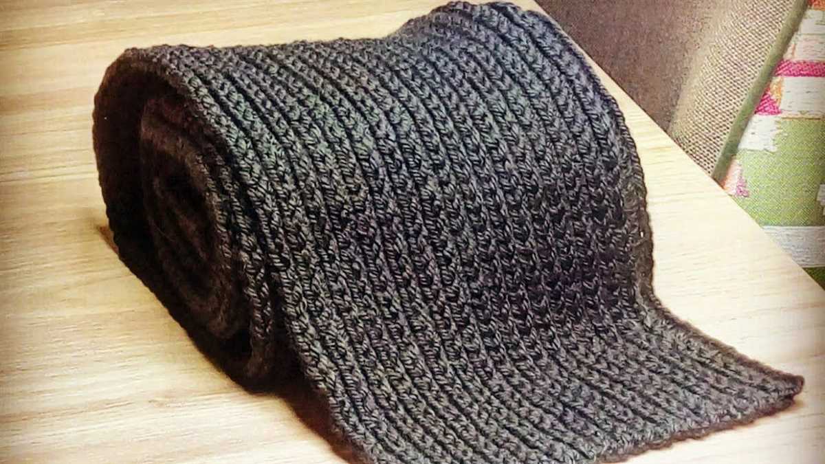 Broken rib knit scarf pattern