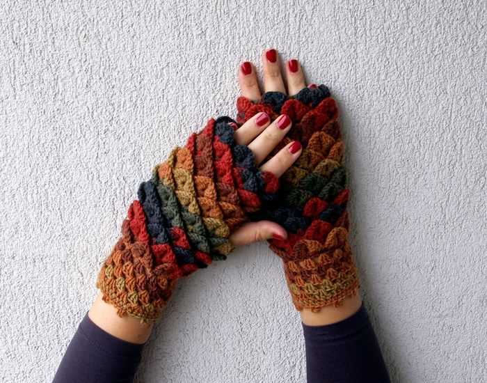 Dragon scale gloves knitting pattern free
