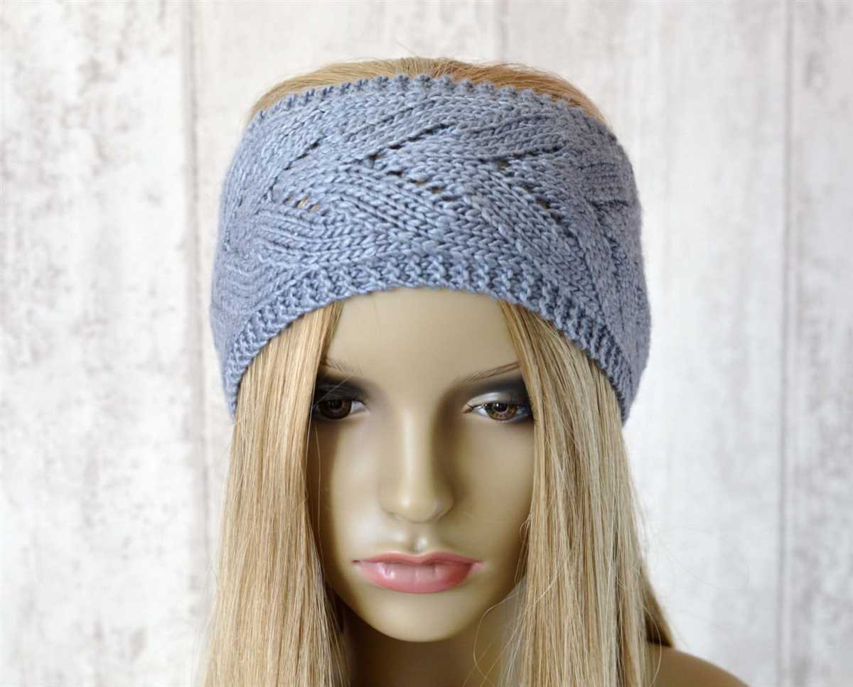 Summer headband knitting pattern