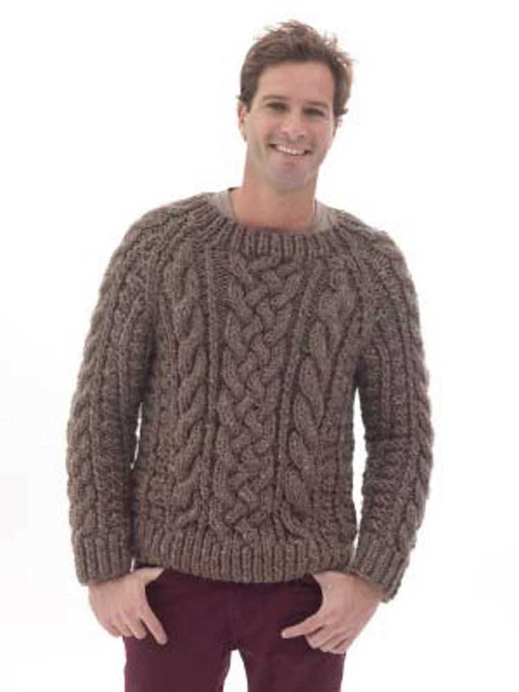 Mens fisherman sweater knitting pattern