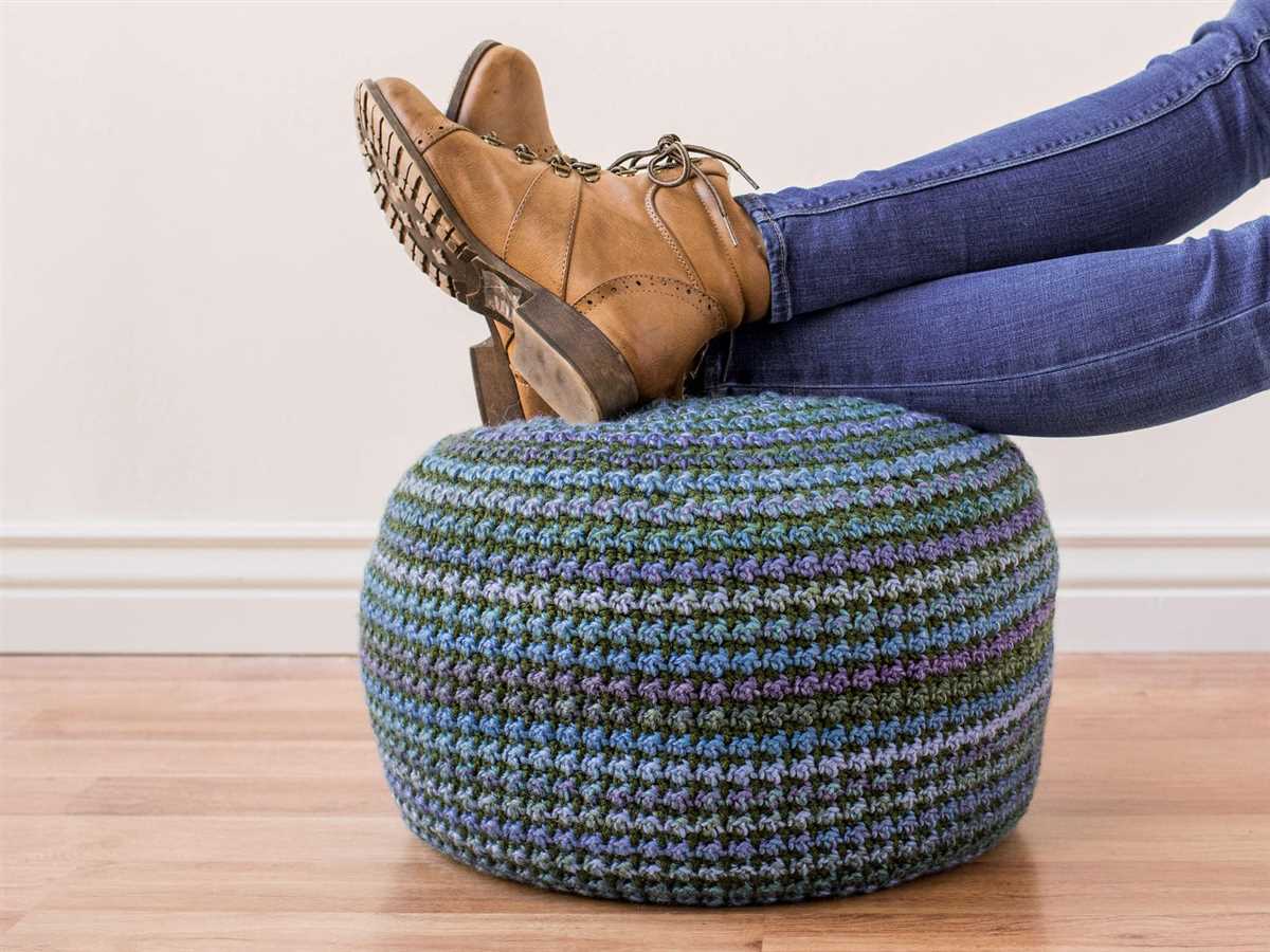 Diy knitted pouf pattern