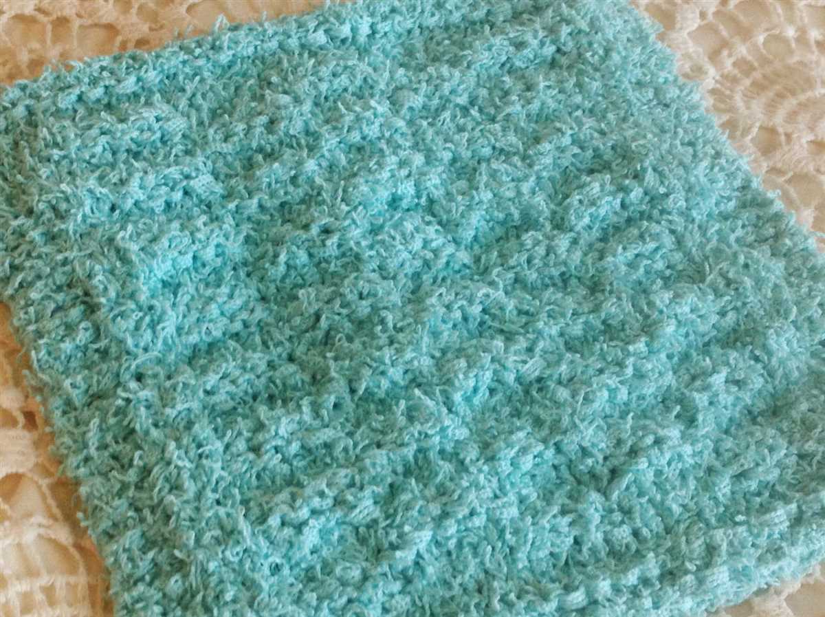 Knitted dishcloth patterns for variegated yarn