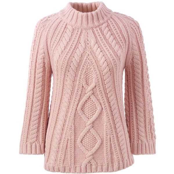 Mock neck sweater knitting pattern
