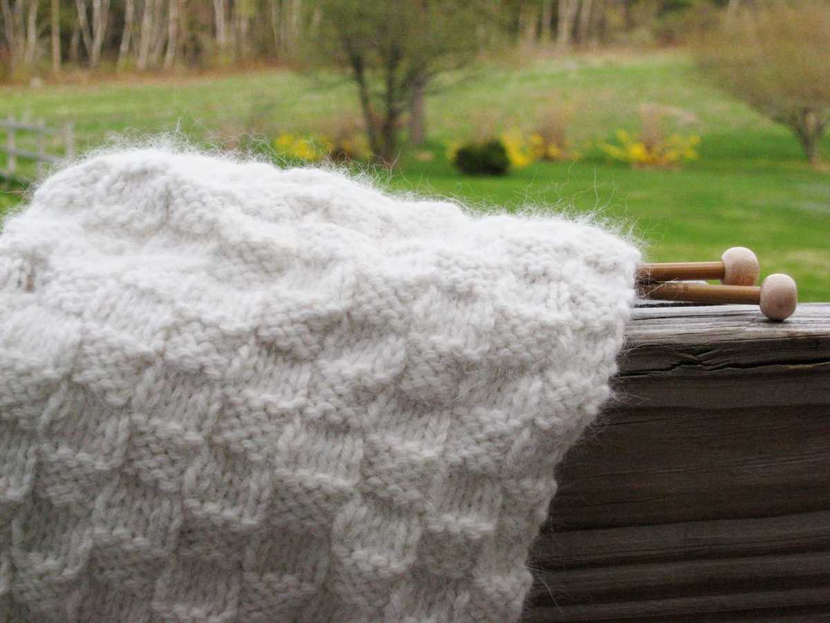 Basket weave scarf knitting pattern