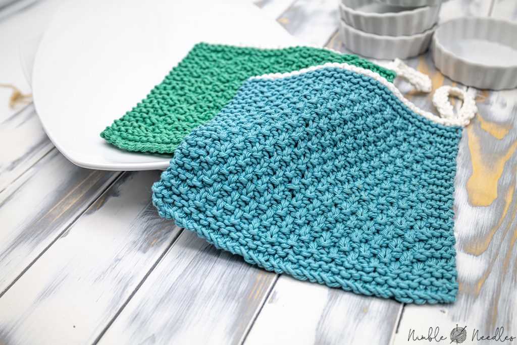 Chunky knit dishcloth pattern