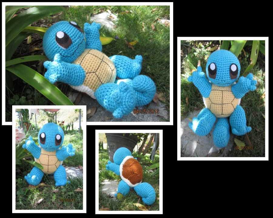 Squirtle knitting pattern