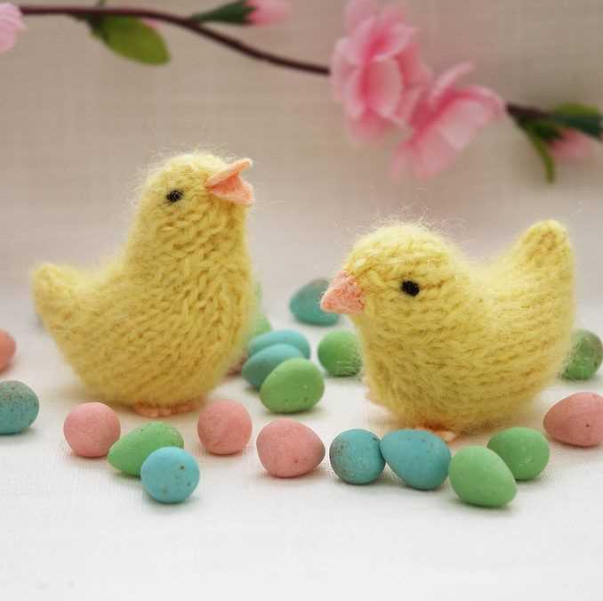 Easter chick knitting pattern