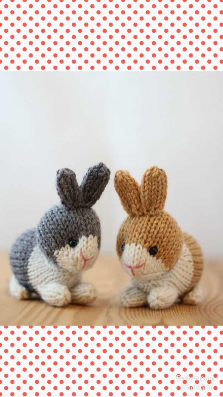 Easter rabbit knitting pattern