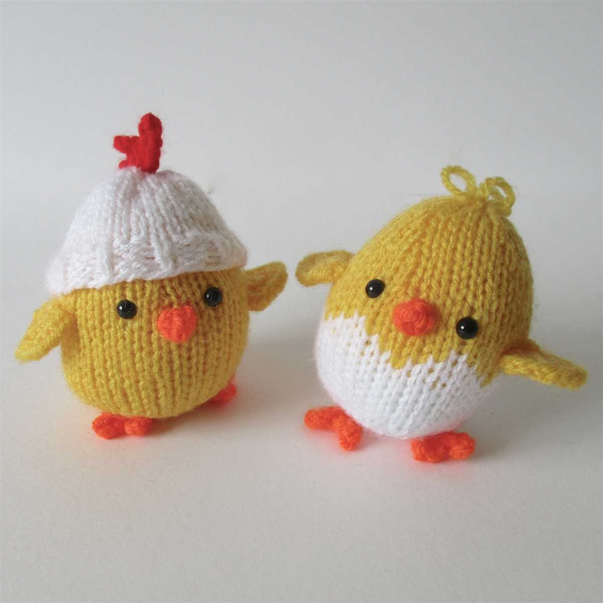 Easter chick knitting pattern