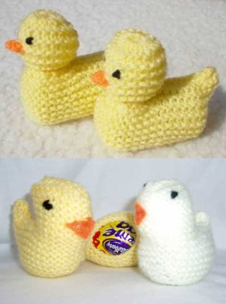 Easter chick knitting pattern