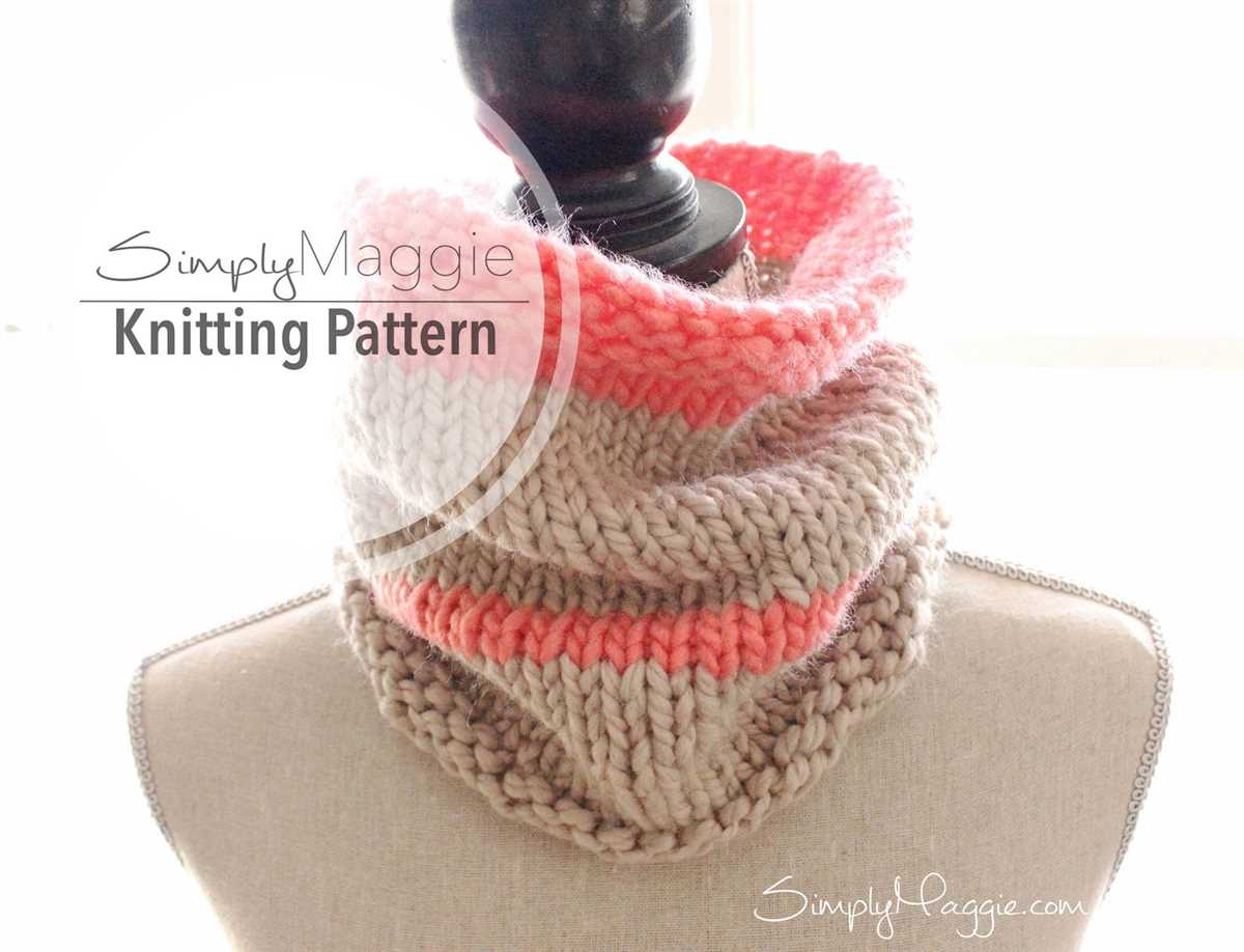 Easy chunky knit cowl pattern