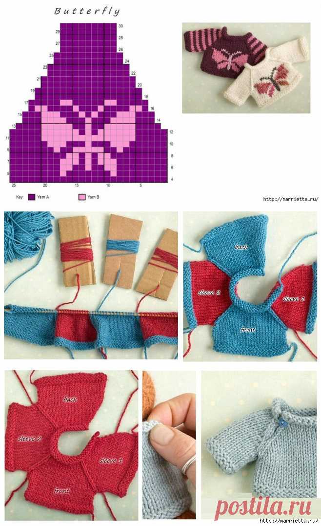 Easy doll clothes knitting patterns free