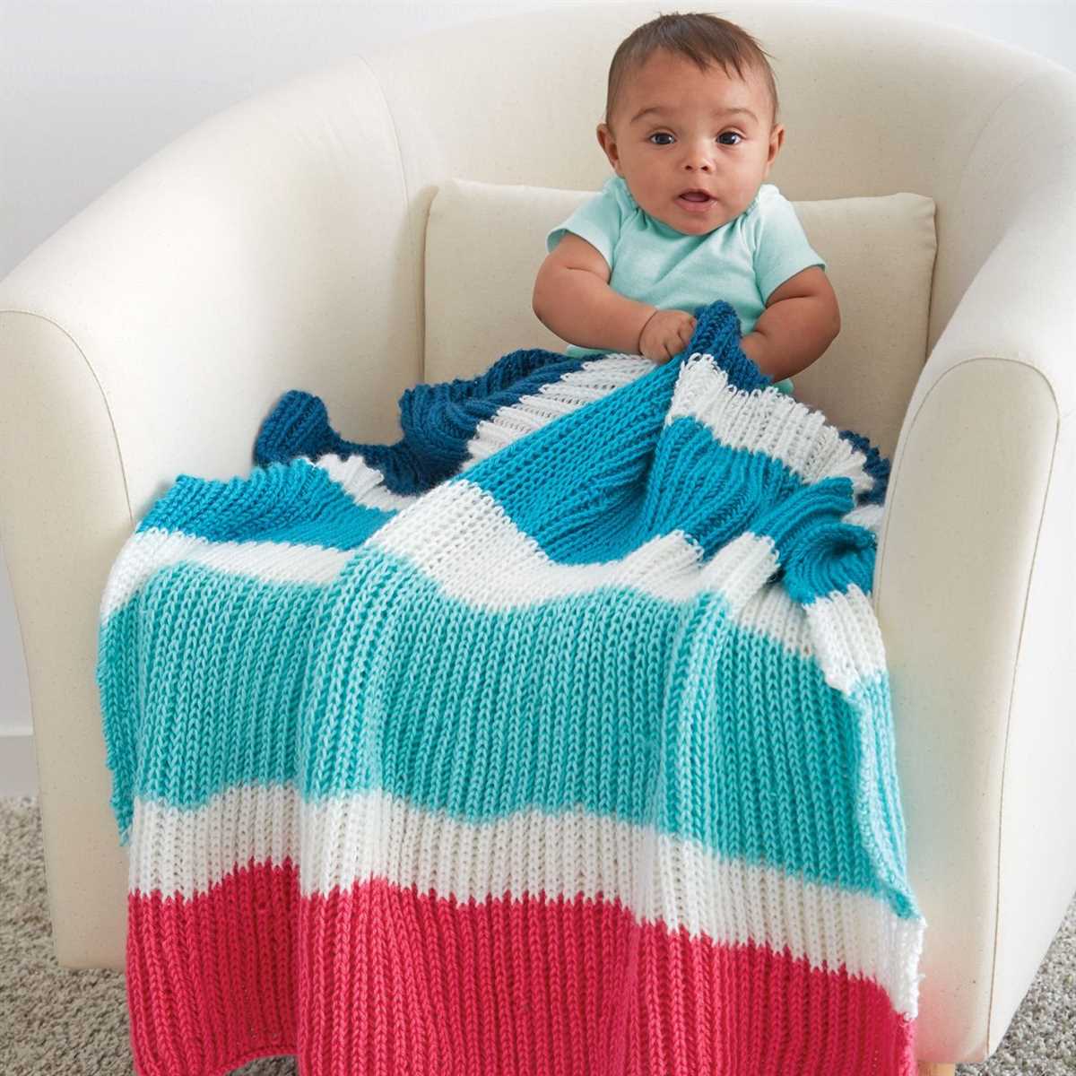 Easy knit baby blanket free pattern