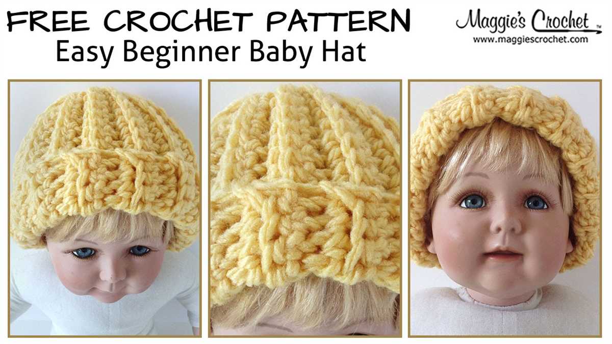 Easy knit baby hat pattern