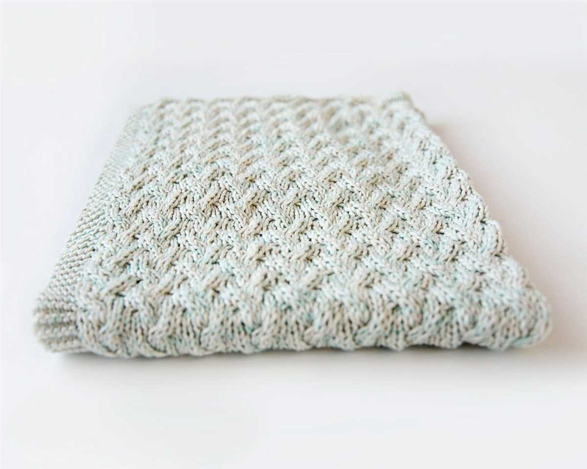 Easy knit blanket pattern straight needles