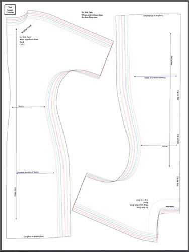 Easy knit dress sewing pattern