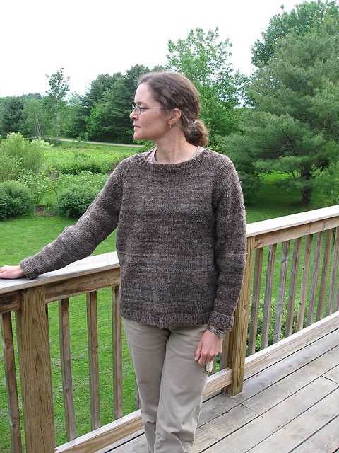 Easy knit raglan sweater pattern