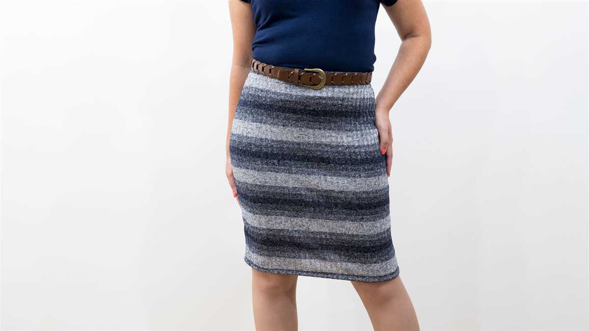 Easy knit skirt pattern