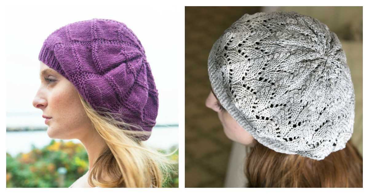 Easy knit slouchy hat free pattern