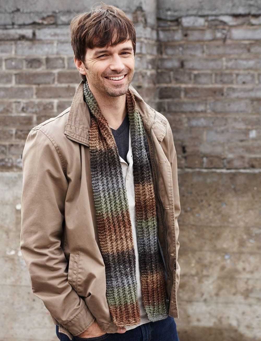 Easy knitting pattern for mens scarf