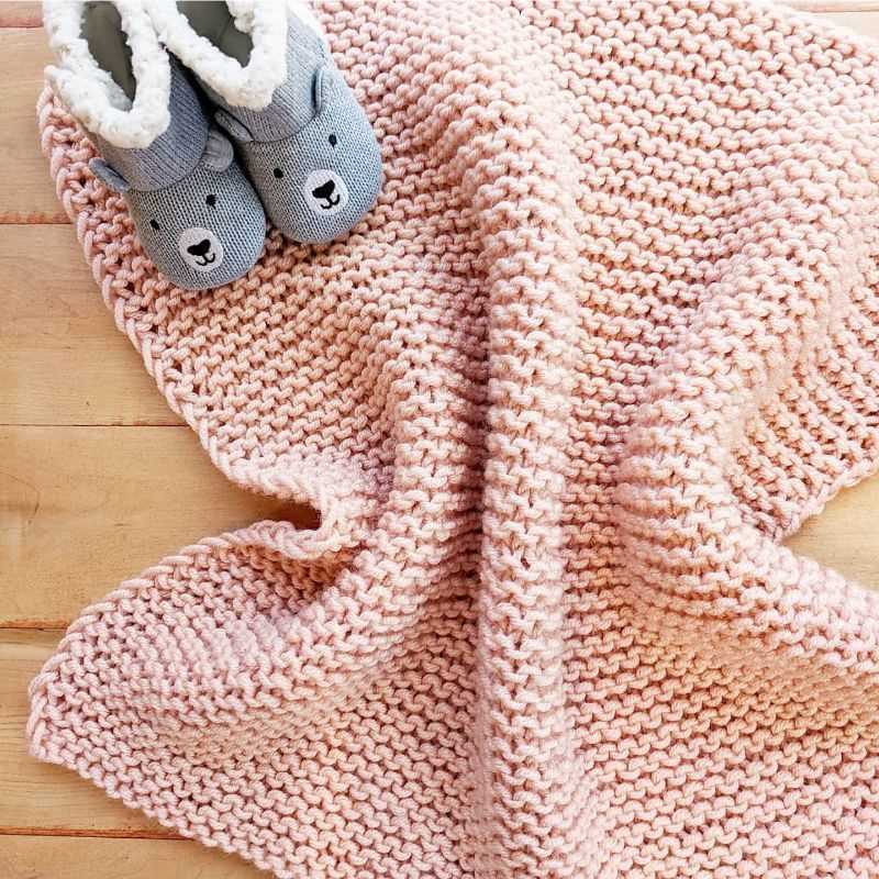 Easy knitting patterns for baby blankets