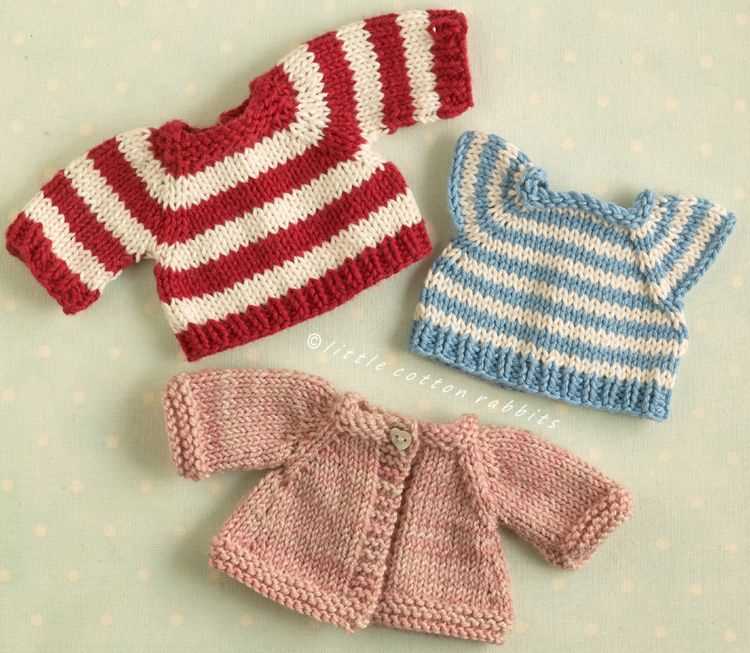 Easy knitting patterns for dolls clothes