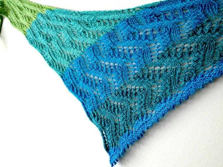Easy lace shawl knitting pattern free