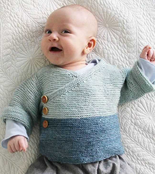 Easy baby cardigan knitting pattern