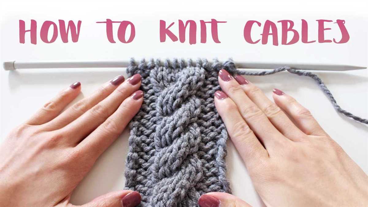 Easy cable knit throw pattern