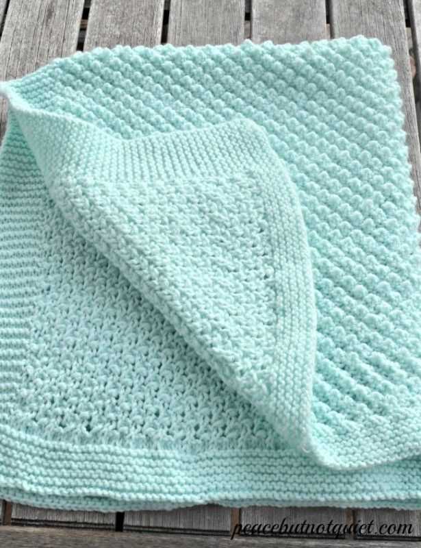 Easy free baby blanket knitting patterns