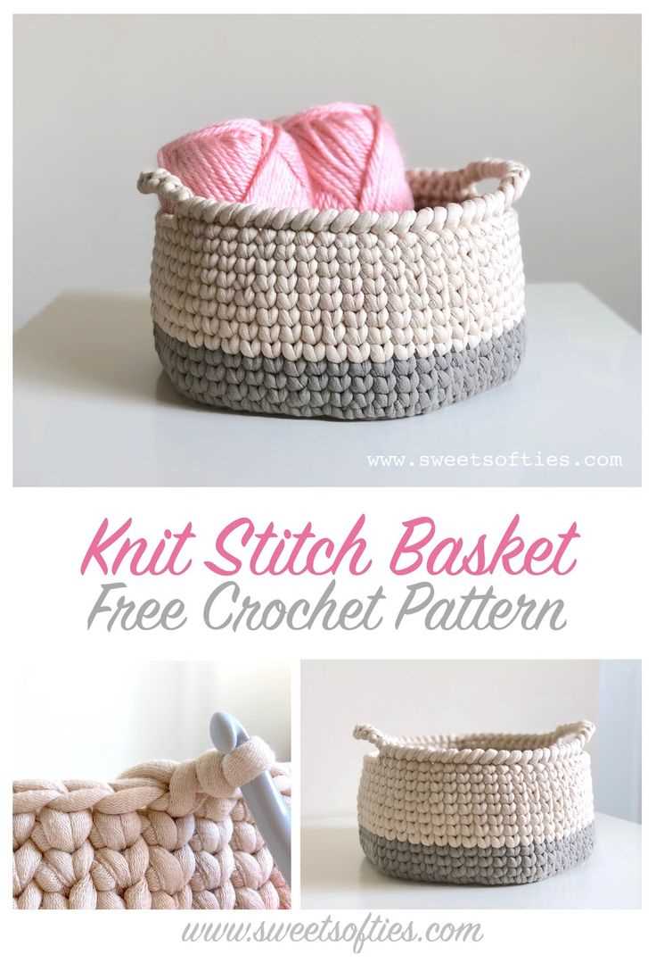Easy knit basket pattern